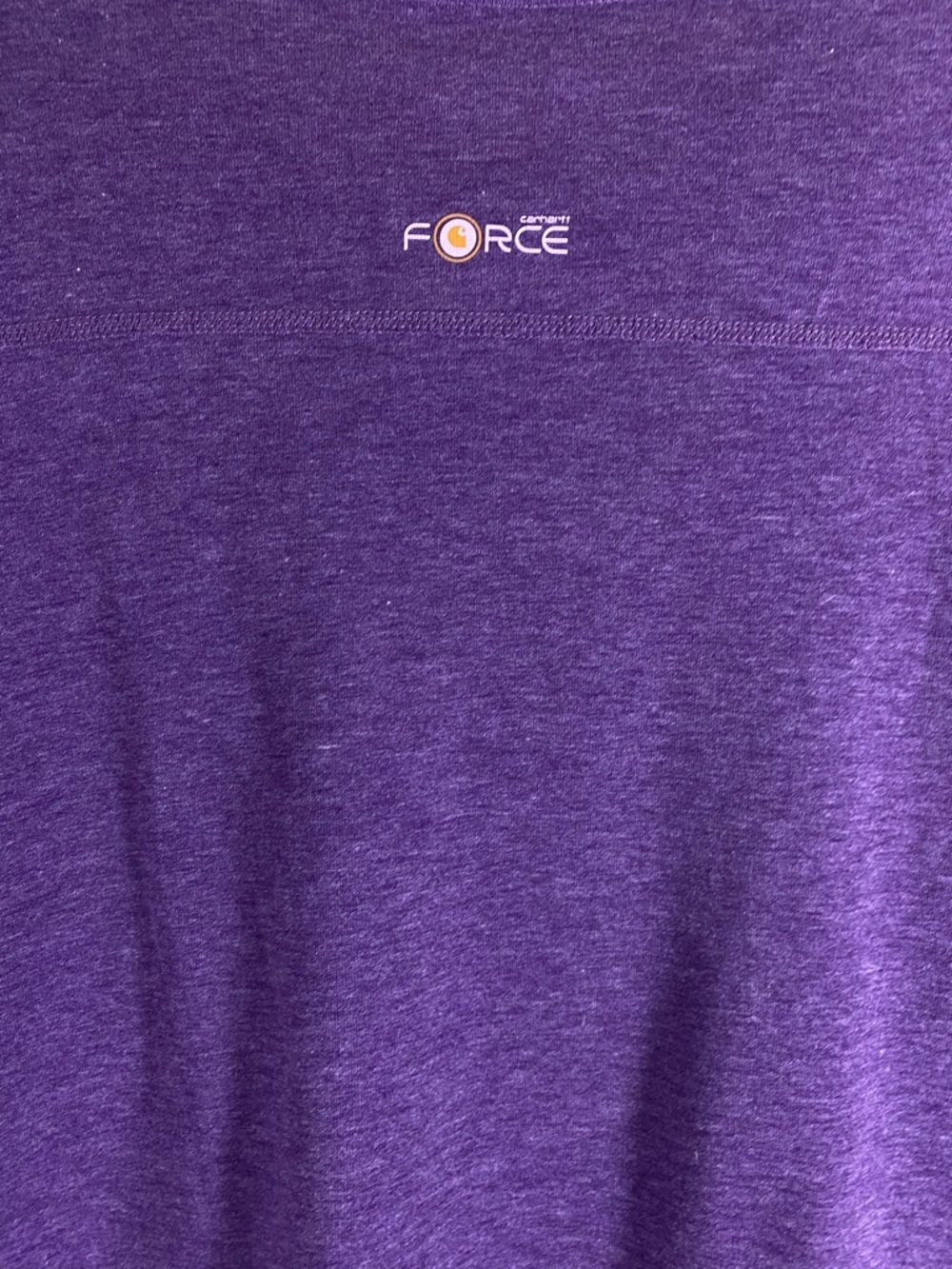 Carhartt Force Purple Quarter Zip Pullover Long Sleeve Athletic Top Size L 12/14 - Picture 6 of 12